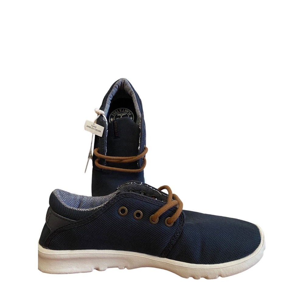 Etnies Men's Scout Low Top Sneaker Shoes Navy Gold Footwear Streetwear Size 5